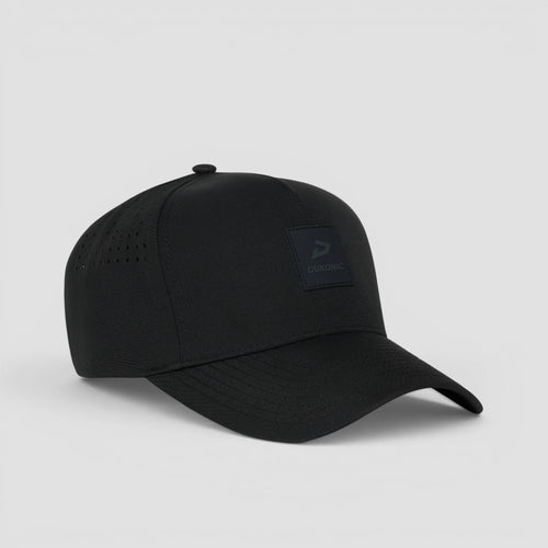 Dukonic E51 HydroVent Cap — minimalist 5-panel cap in black #black