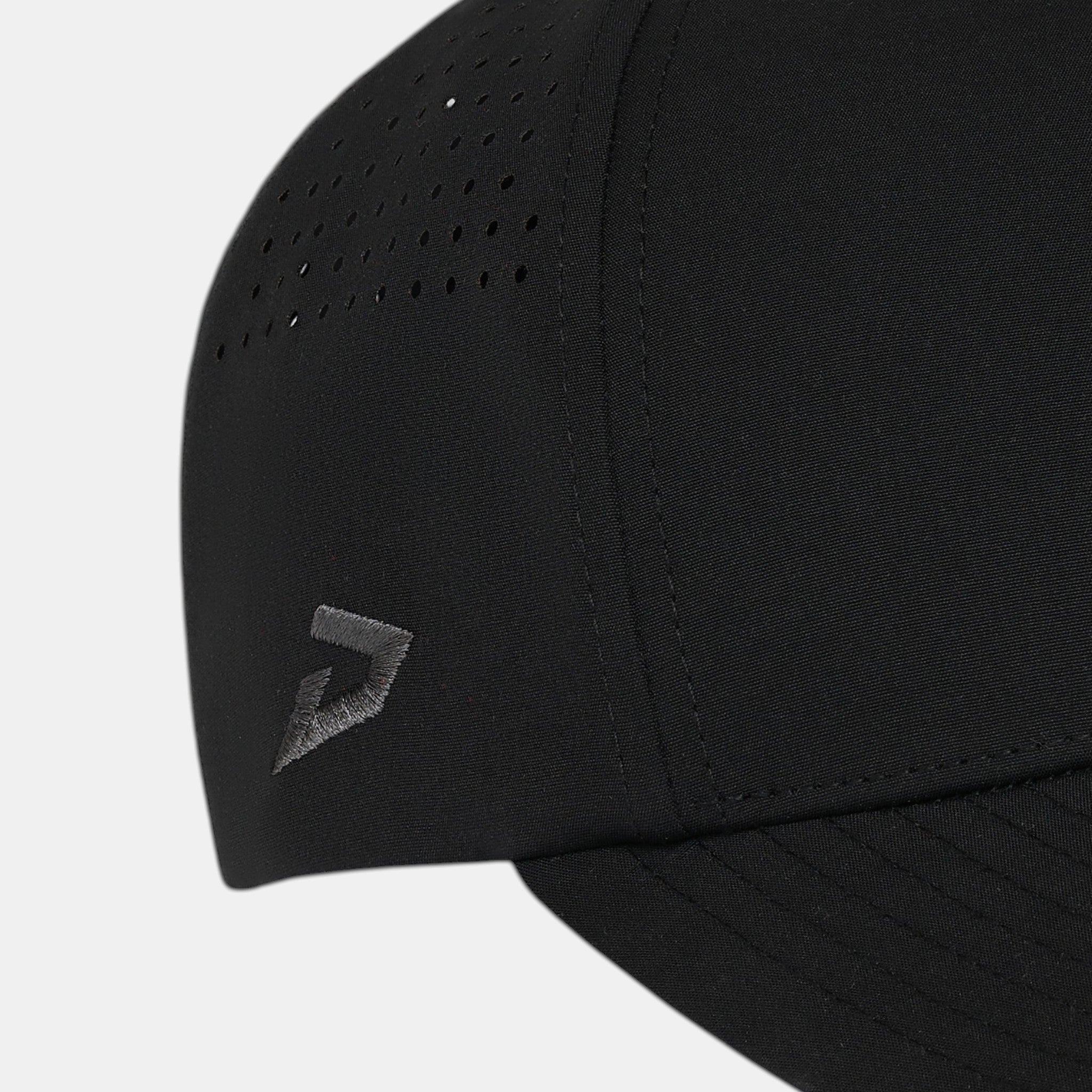 Dukonic E61 HydroVent Cap — premium 6-panel cap in black - Zoom in - #black