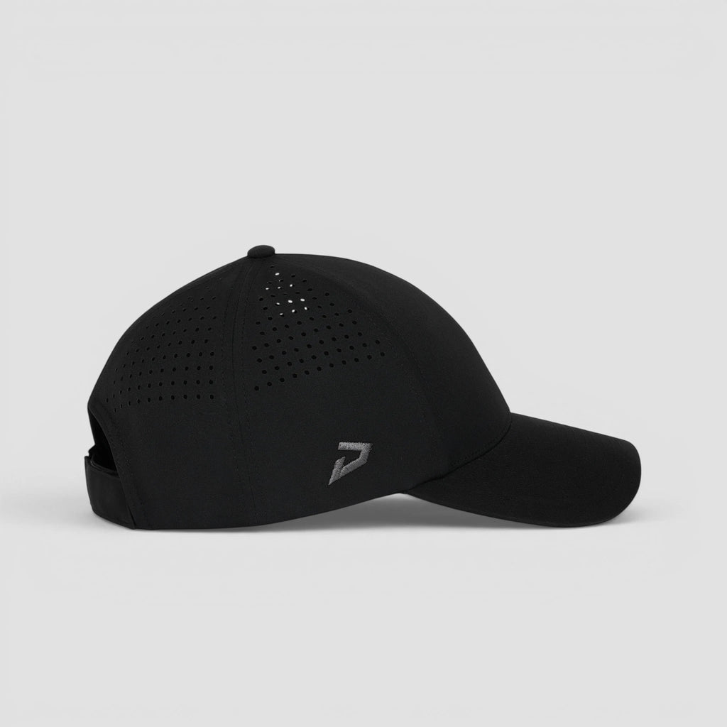 Dukonic E61 HydroVent Cap — premium 6-panel cap in black #black