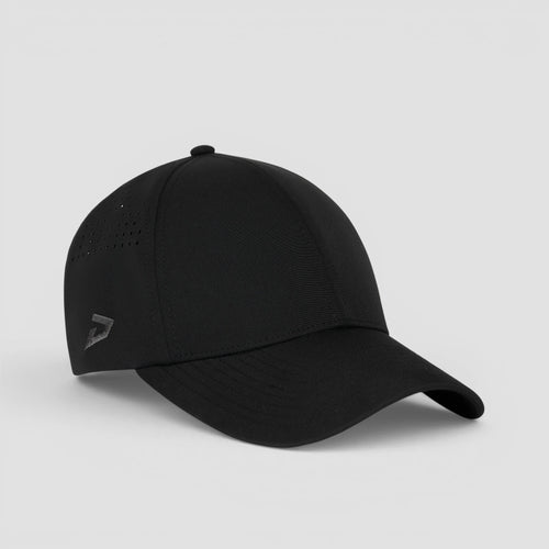 Dukonic E61 HydroVent Cap — premium 6-panel cap in black #black