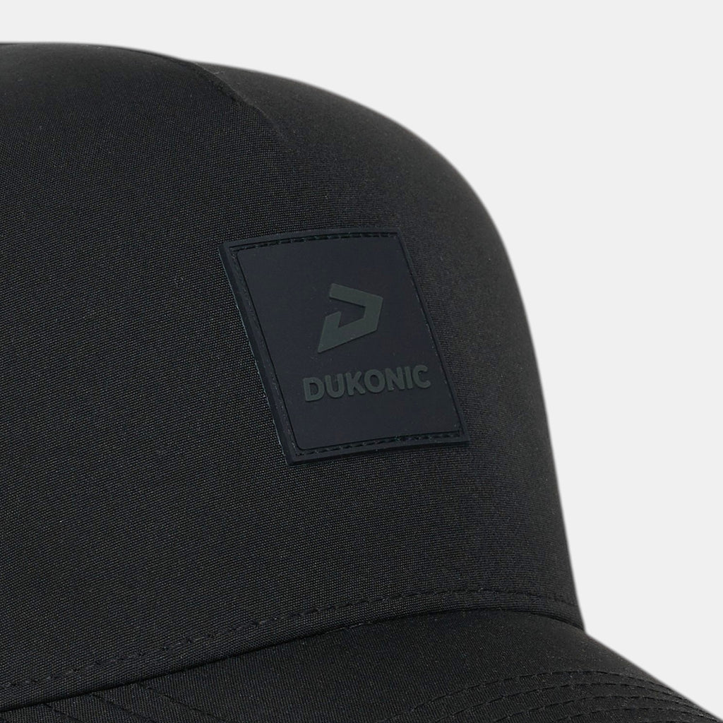 Dukonic E51 HydroVent Cap — minimalist 5-panel cap in black - Zoom in - #black